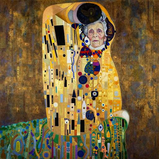 Elderly Woman at Sunset Beach