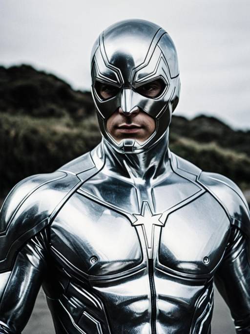 Heroic Silver Surfer Cosplay Editorial Shot