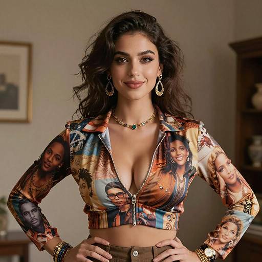 Photoreal Curvy Fashion Portrait Variations