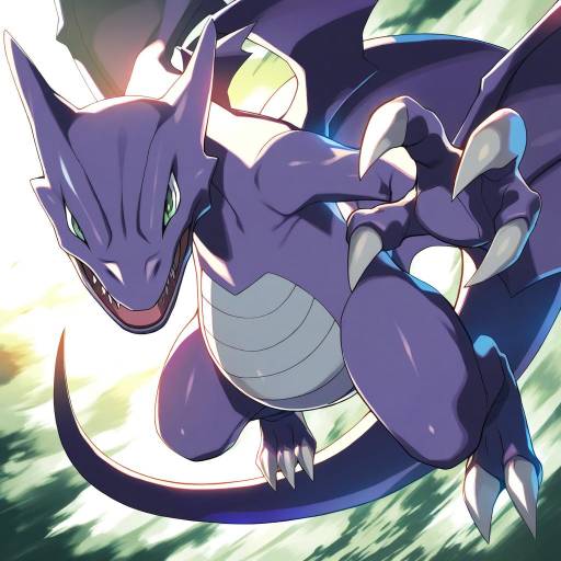 Illustration of Aerodactyl, pokemon in the style of Suzuhira hiro