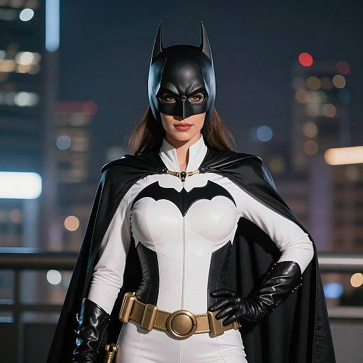 Photorealistic Woman in Batman Costume