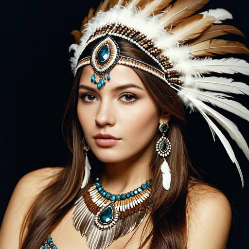 Elegant Solo Feather Dance with Jewelry