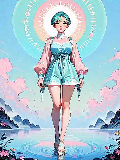 Elegant Dark Fantasy Beachwear Concept