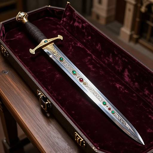 Ornate Royal Longsword in Armory