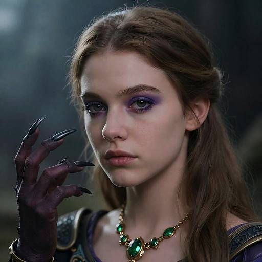 Mystical Portrait of a Young Woman