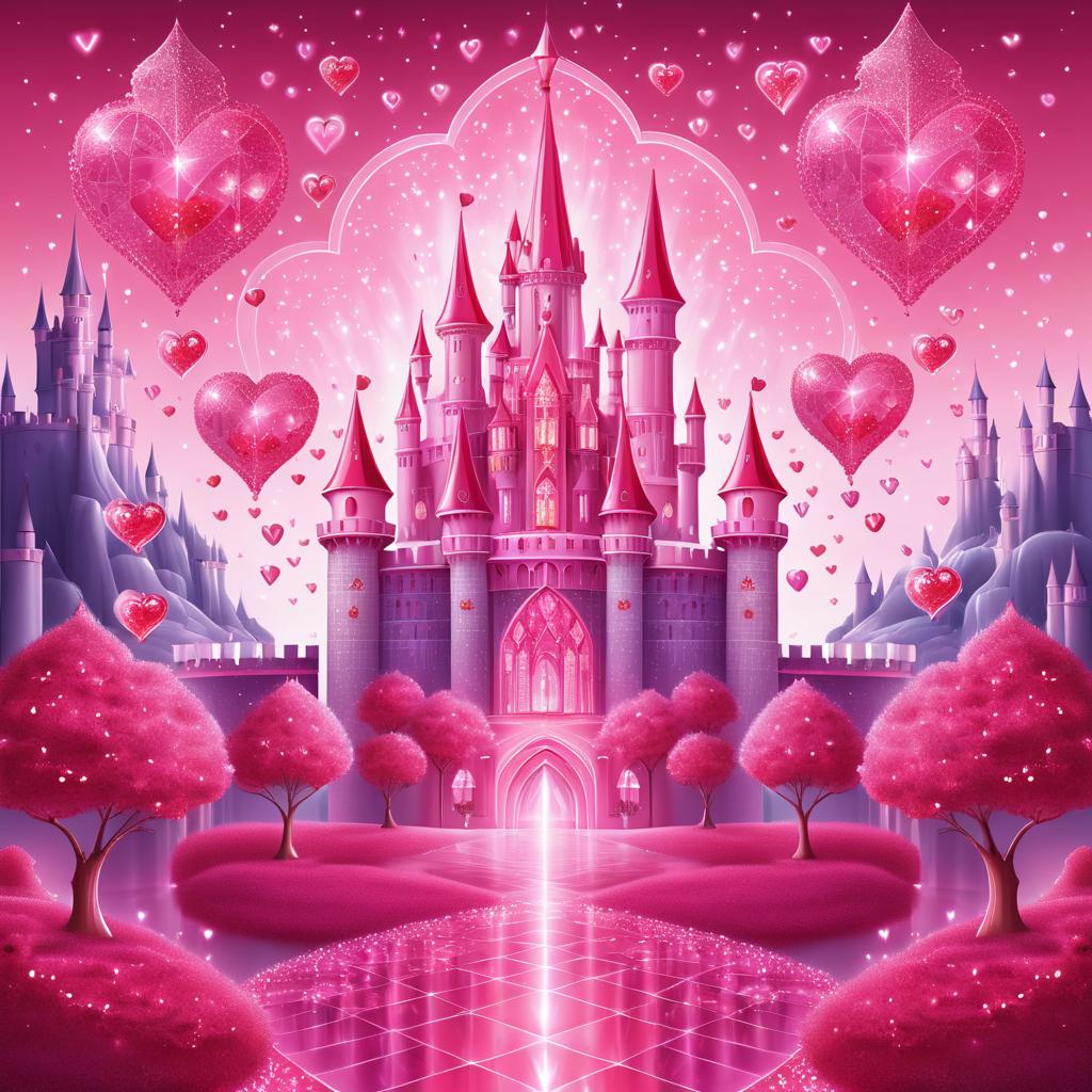 Romantic Crystal Castle on Valentine's Day