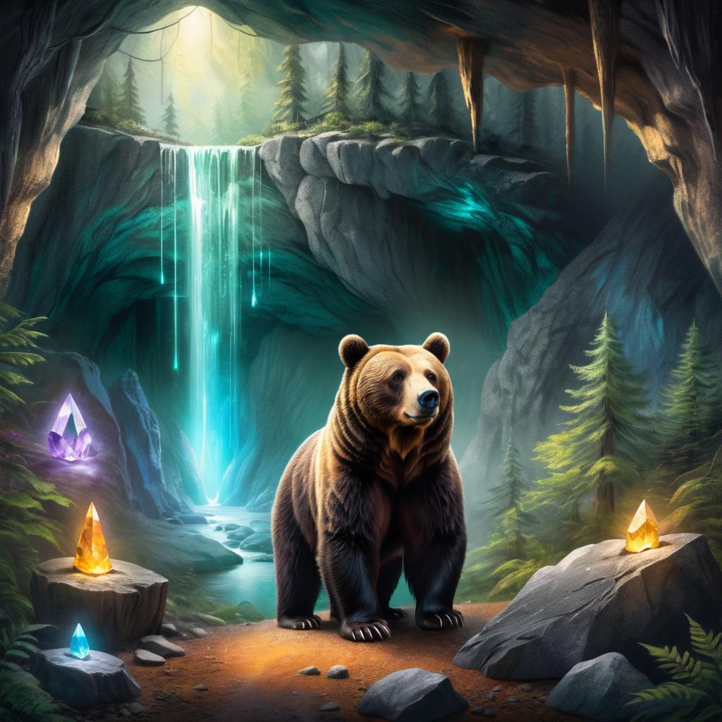 Vibrant Bear Character Sheet Illustration