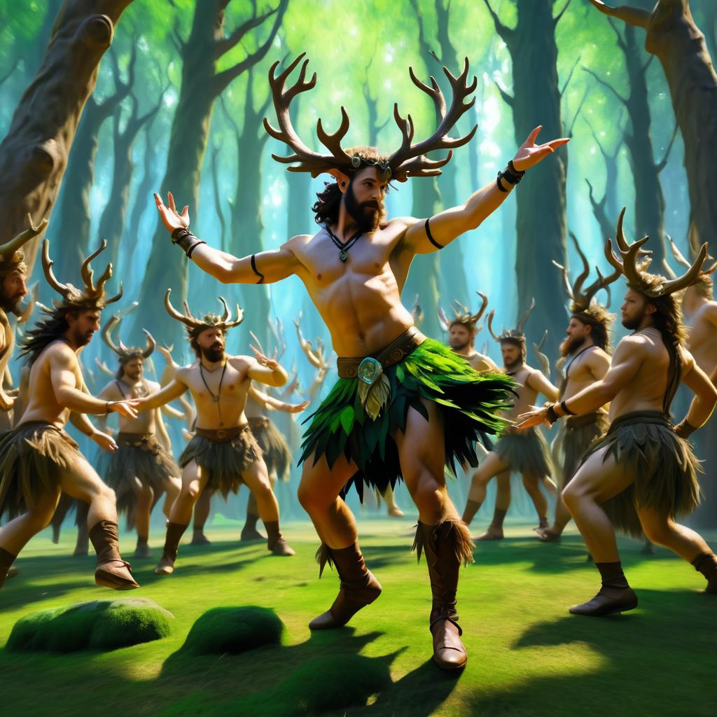 Satyr Dance in Enchanted Grove