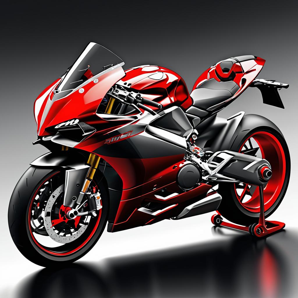 Dynamic Ducati Panigale V4 Illustration