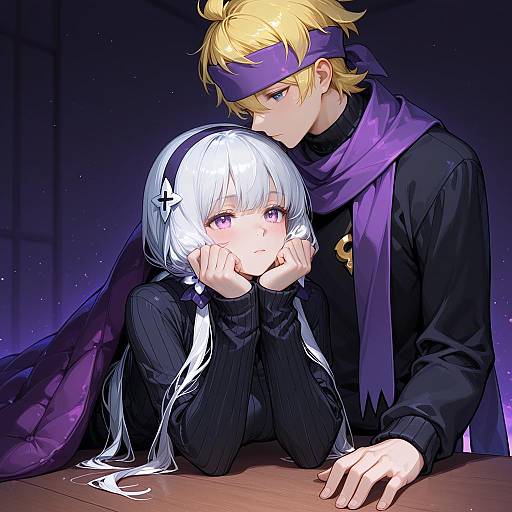 Illustration of Morty (pokemon), pokemon in the style of Kotatsu kaya