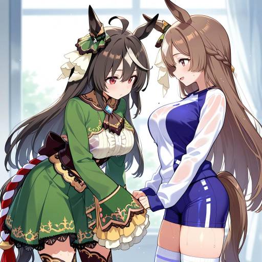 Dynamic Horse Girls in Unique Fashion
