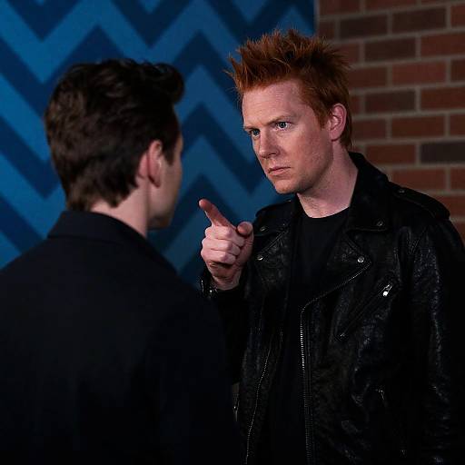 Dramatic Photo of Two Men in Conflict