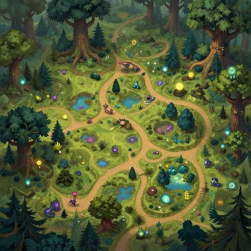 Enchanted Forest DnD Map Generator