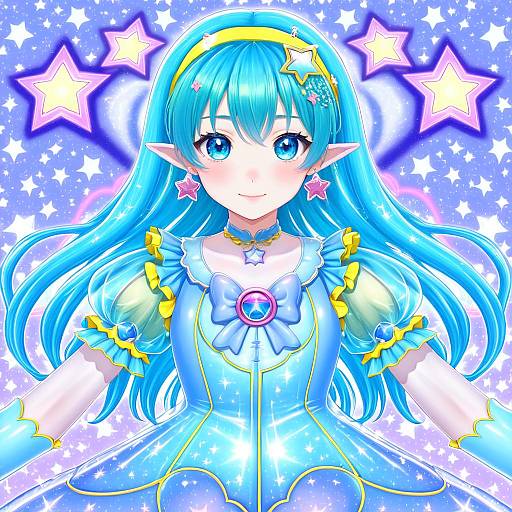 Illustration of Cure milky, precure in the style of Dyson (edaokunnsaikouya)