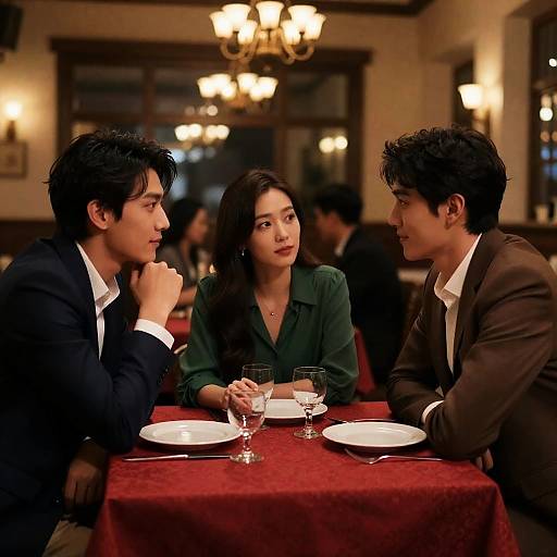 Dining Moments: A Casual Restaurant Scene