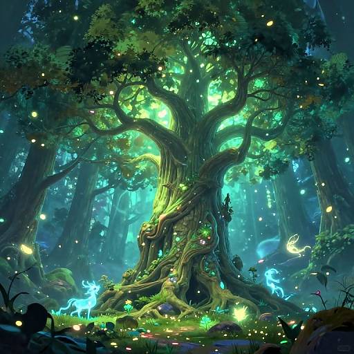 Lote: Mystical Glowing Ancient Tree