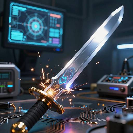 AI Sword Generator Forging Energy Blade