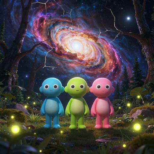 Quantum Wanderers in Nebula Wonderland