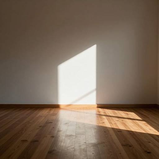 Minimalist Room with Dramatic Shadows