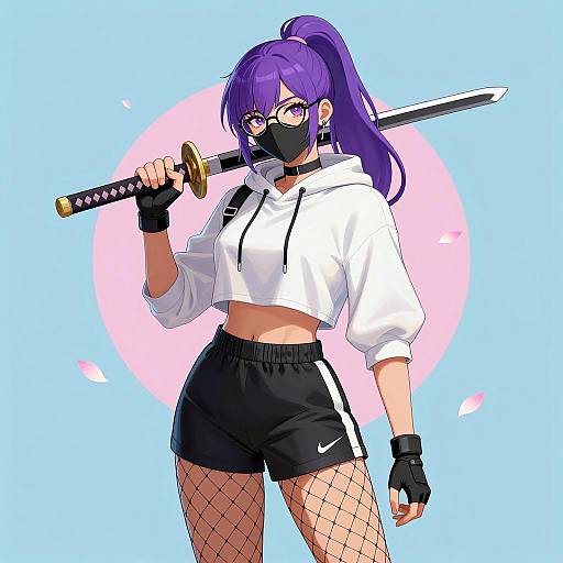 Confident Warrior Woman in Digital Art