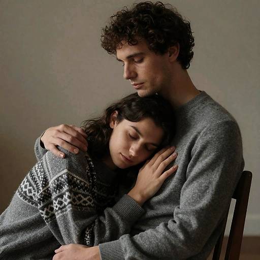 Intimate Portrait of a Tender Moment