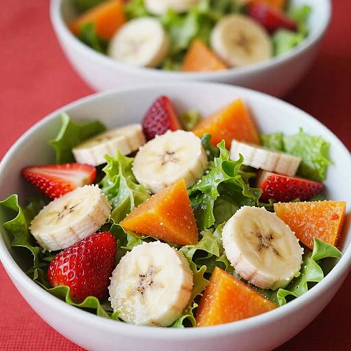 Vibrant Fresh Fruit and Lettuce Salad