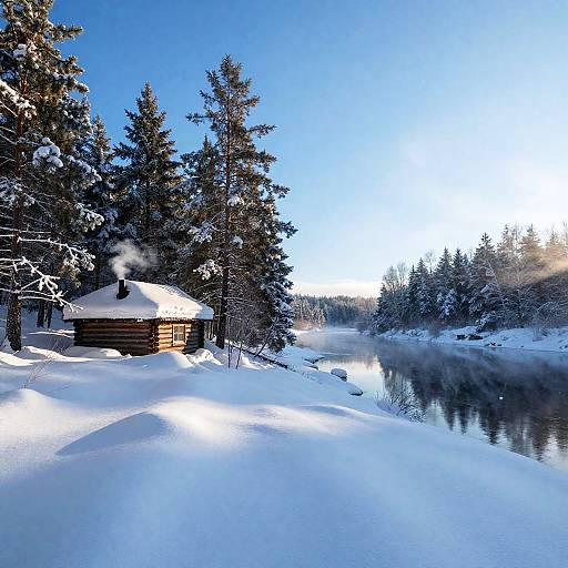 Serene Winter Dawn Landscape