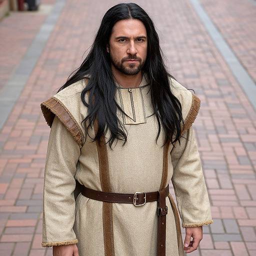 Close-Up Pagan God Costume Portrait