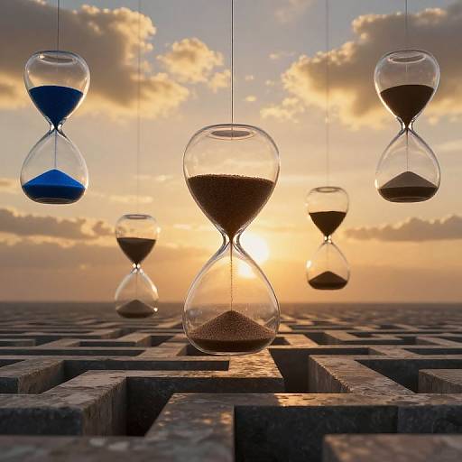 Cascading Hourglasses in Twilight Labyrinth