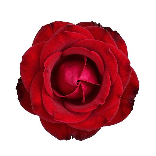 Vivid Red Rose in Full Bloom