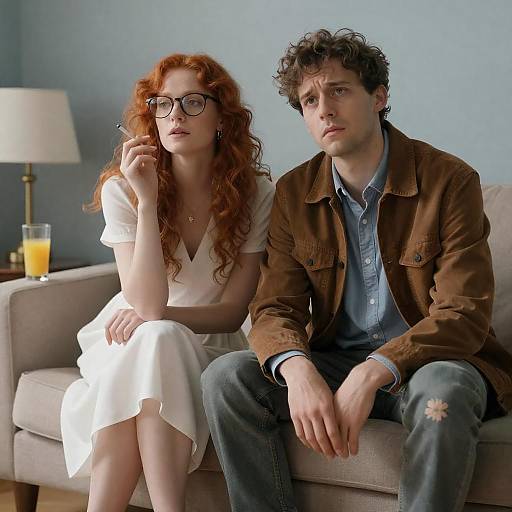 Candid Couch Moments: A Unique Duo