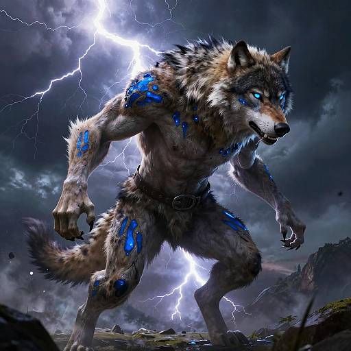 Wolf-Human Hybrid Mid-Transformation