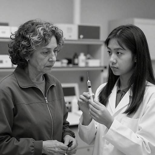 Portrait of Two Women in Laboratory