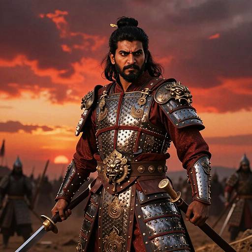 Heroic Warrior Pandey at Dusk