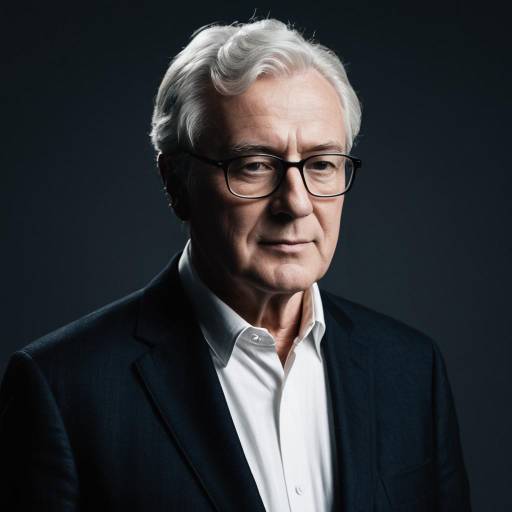 Mature Man in Classic Professor Style