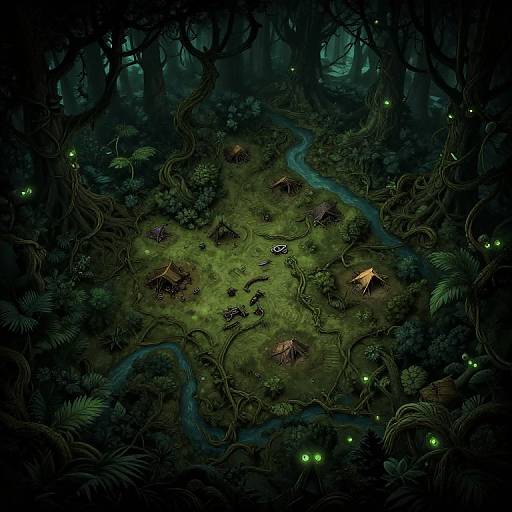 DND Dark Forest Cursed Map