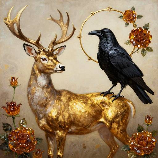 Golden Stag and Raven Album Art