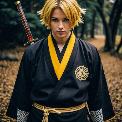 Cosplay photo of agatsuma zenitsu. Costume clothes