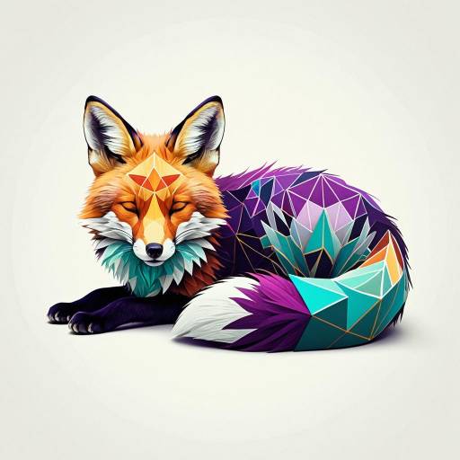 Geometric Fox Illustration