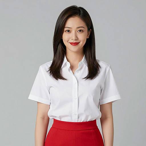 Casual Portrait of a Young Asian Woman