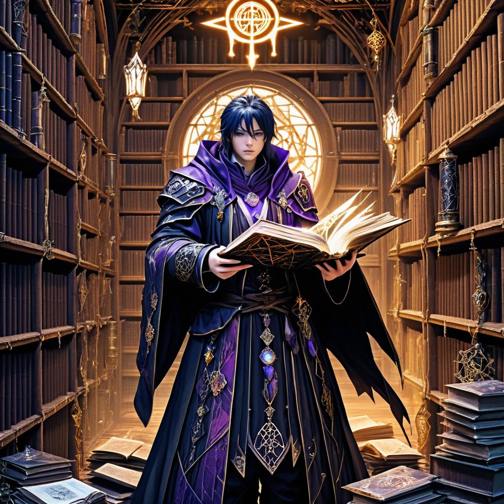 Rogue Mage in Decaying Library