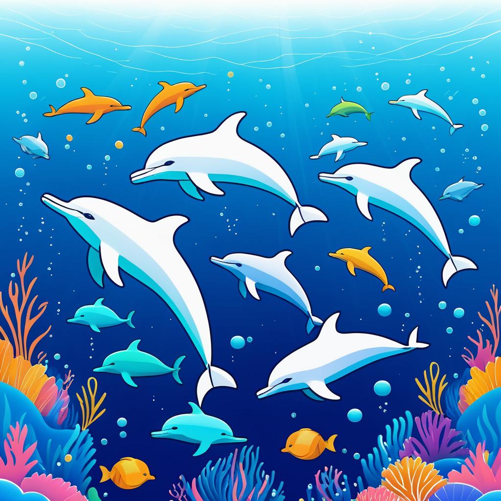 Surreal Dolphin Adventures Underwater Art