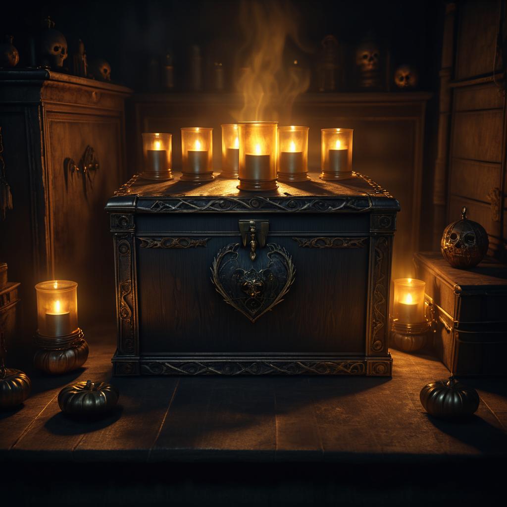 Five Eerie Spirits Around Haunted Chest