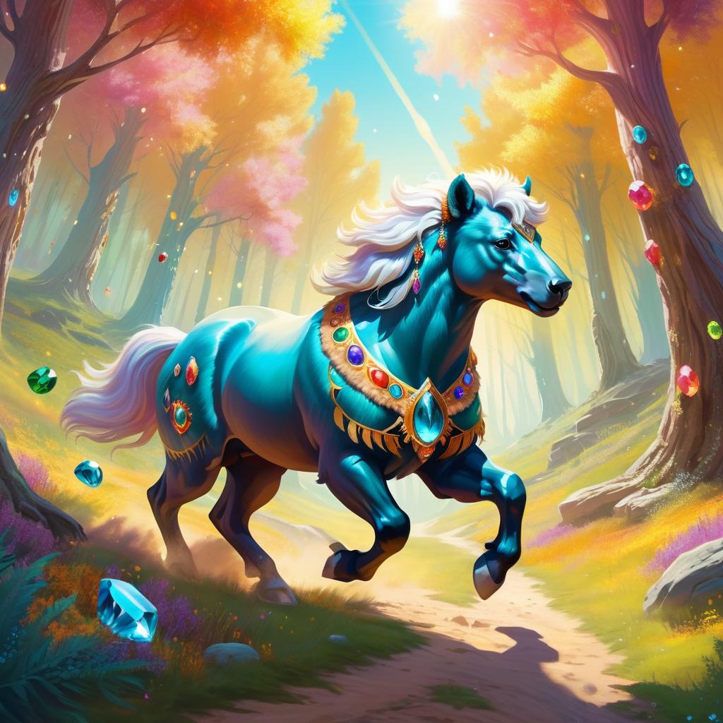 Mystical Centaur-Bear in Enchanted Grove