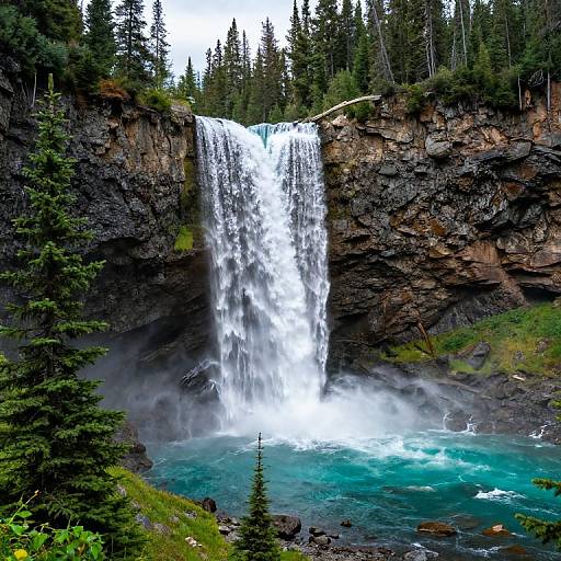 Majestic Moose Falls in Yellowstone