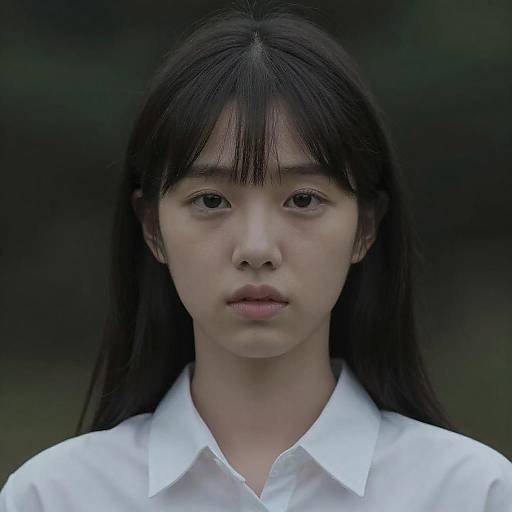 Stunning Ulzzang Girl in Dark Setting