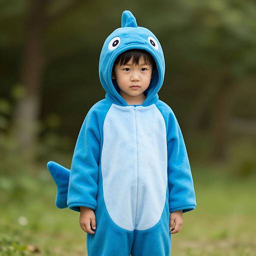 Young Boy in Sea Creature Costume