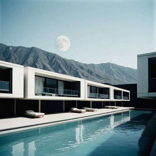 Modern Housing Units with Pool and Mountain View