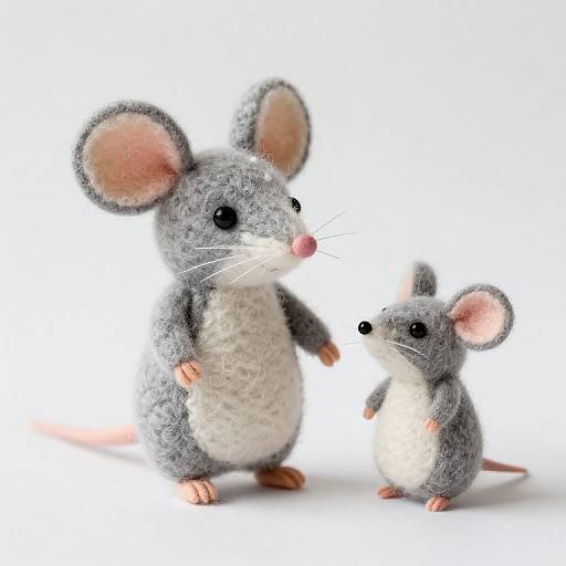 Adorable Felted Mouse Toys