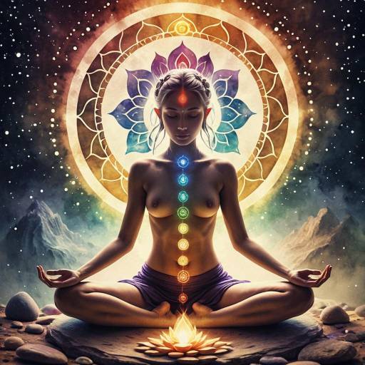 Serene Fairy Meditating with Aligned Chakras Serene Fairy Meditating with Aligned Chakras